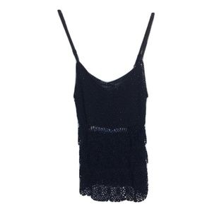 NWT Millau Embellished Crochet V-Neck Tank Top